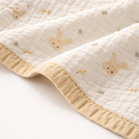 Brown Bunny Full-Size – 6 Layer Organic Muslin Blanket